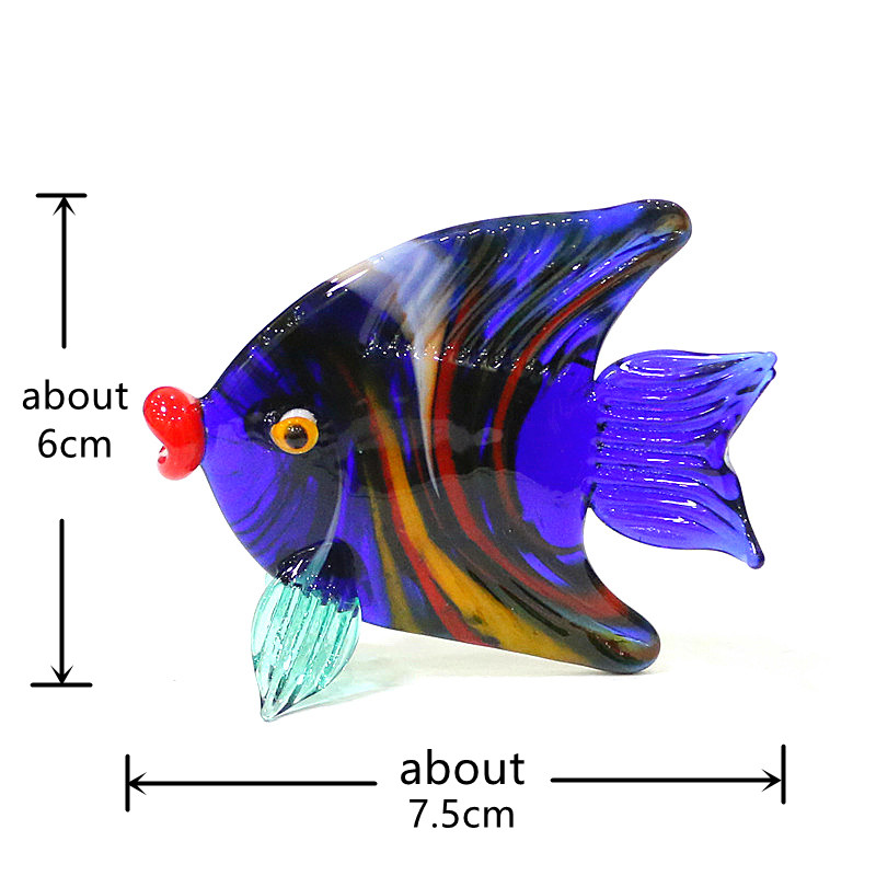 Mini estatuetas de vidro muran - Aquarium Marine Color avaliação e preço