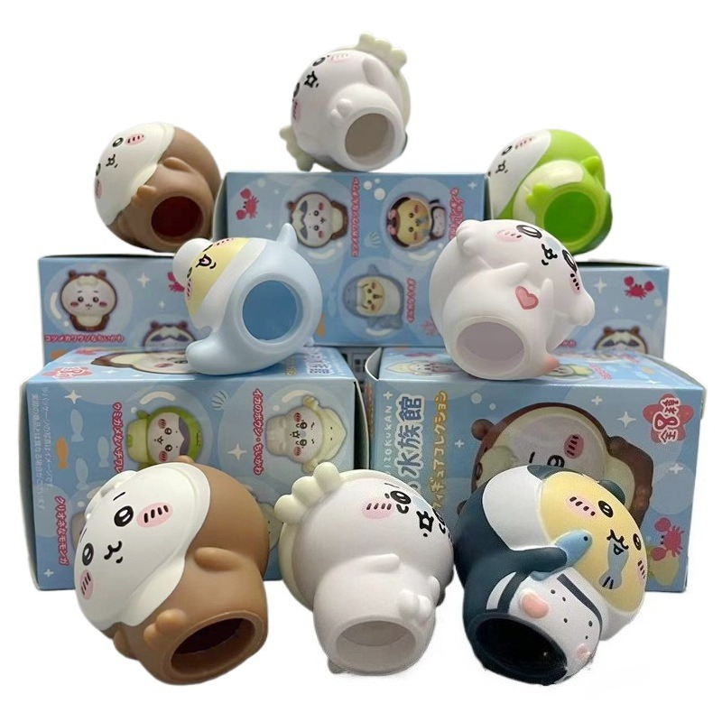8 peças/caixa Figuras Kawaii C - Marine Aquarium Kit avaliação e preço