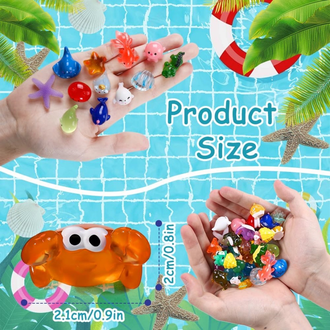 Mini animais do oceano estatue - Aquarium Marine World avaliação e preço