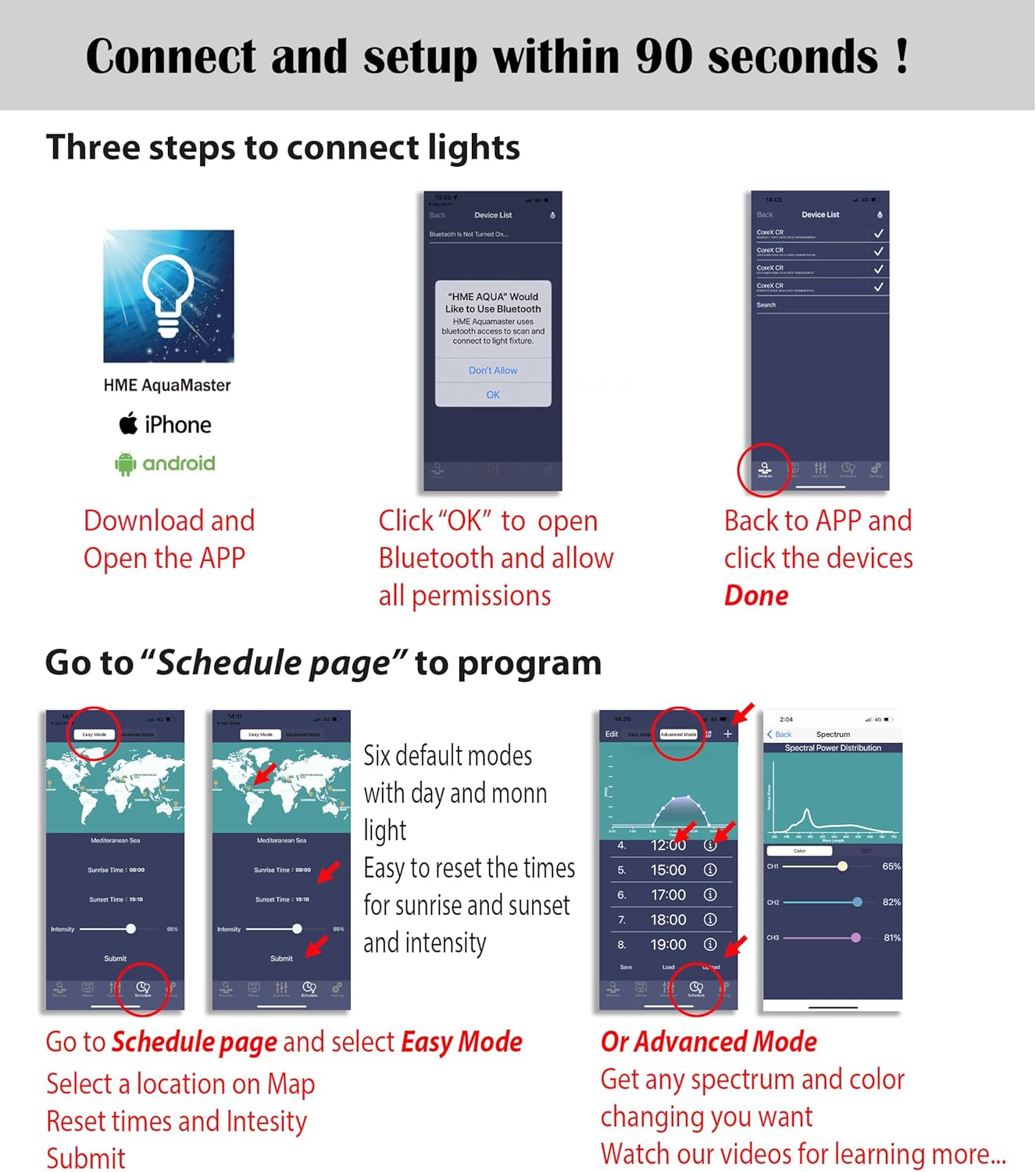 Luz LED Inteligente para Aquár - Marine Aquarium App avaliação e preço