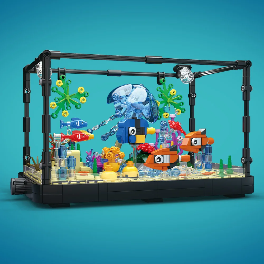 Conjunto de blocos de construç - Marine Aquarium Kit avaliação e preço