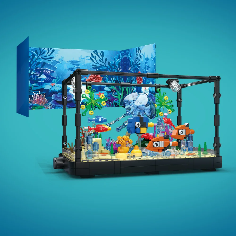Conjunto de blocos de construç - Marine Aquarium Kit avaliação e preço
