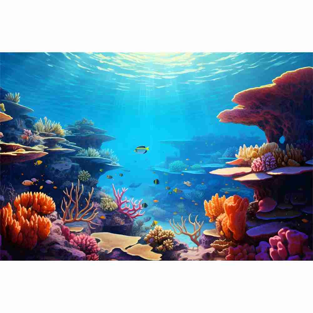 Mundo subaquático fundo do mar - Aquarium Marine World avaliação e preço