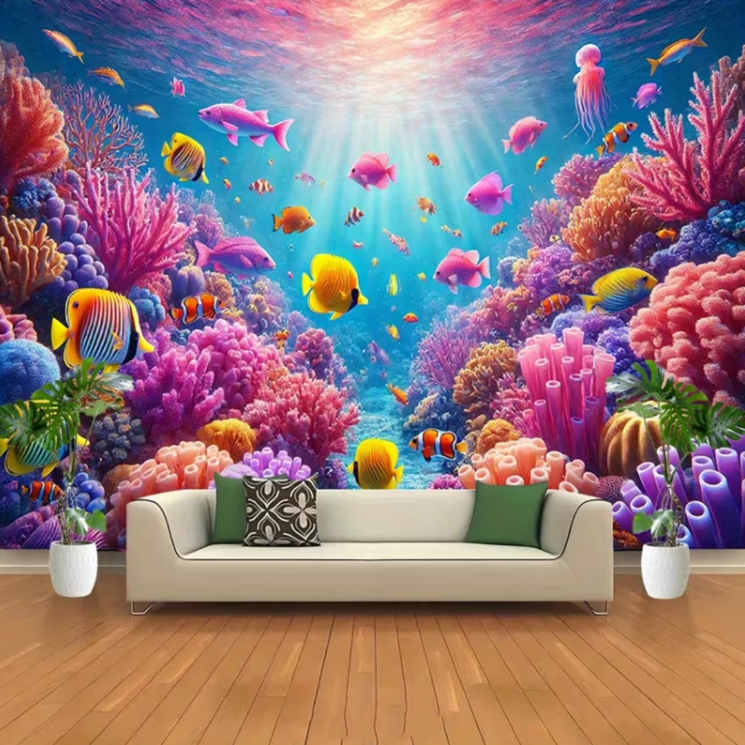 Decoração de Fundo com Tema de - Aquarium Marine World avaliação e preço